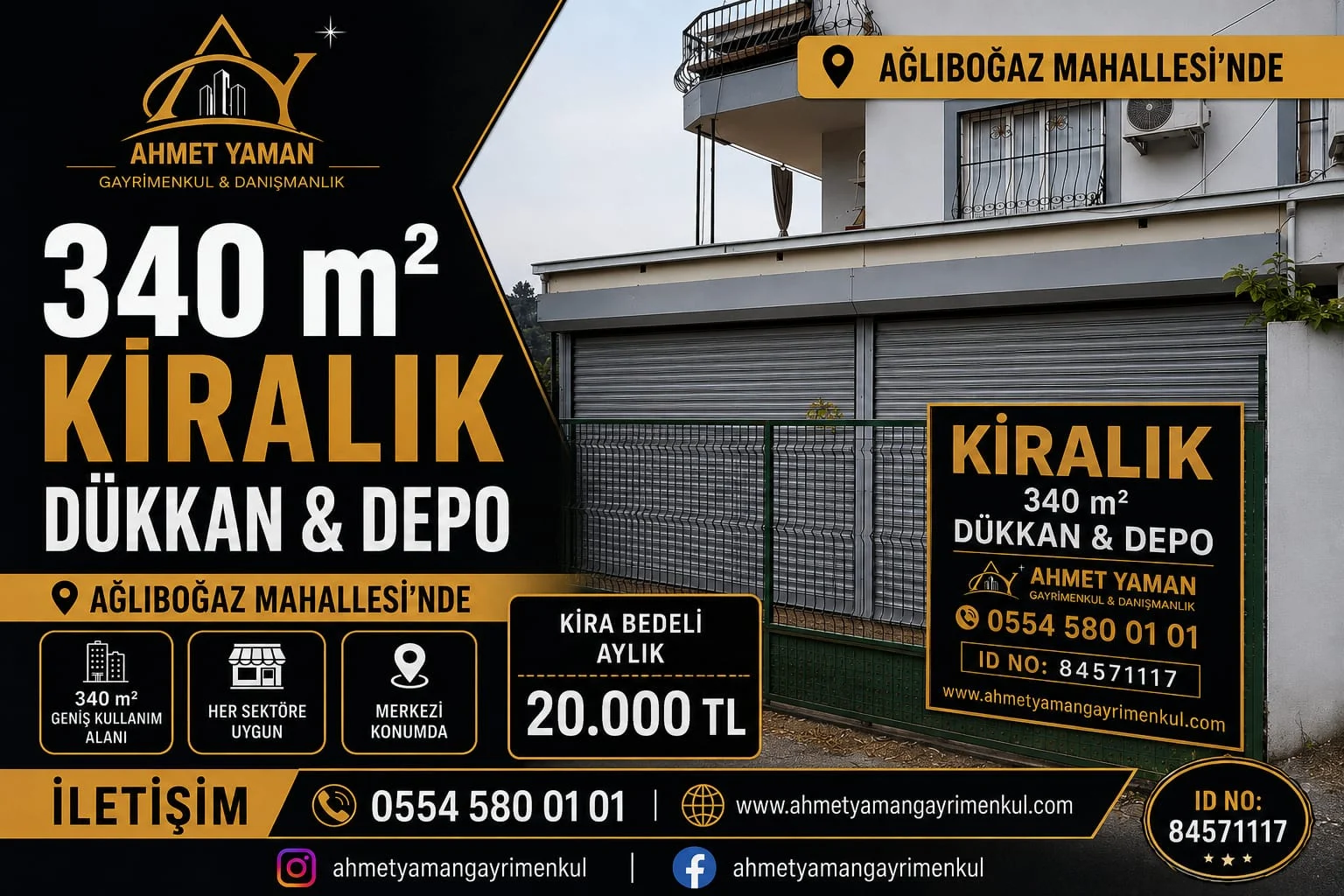 kiralık dükkan+Depo görsel 3